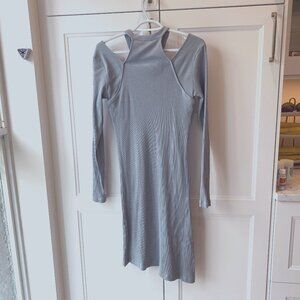 HALARA Light blue/green sweater dress Size L